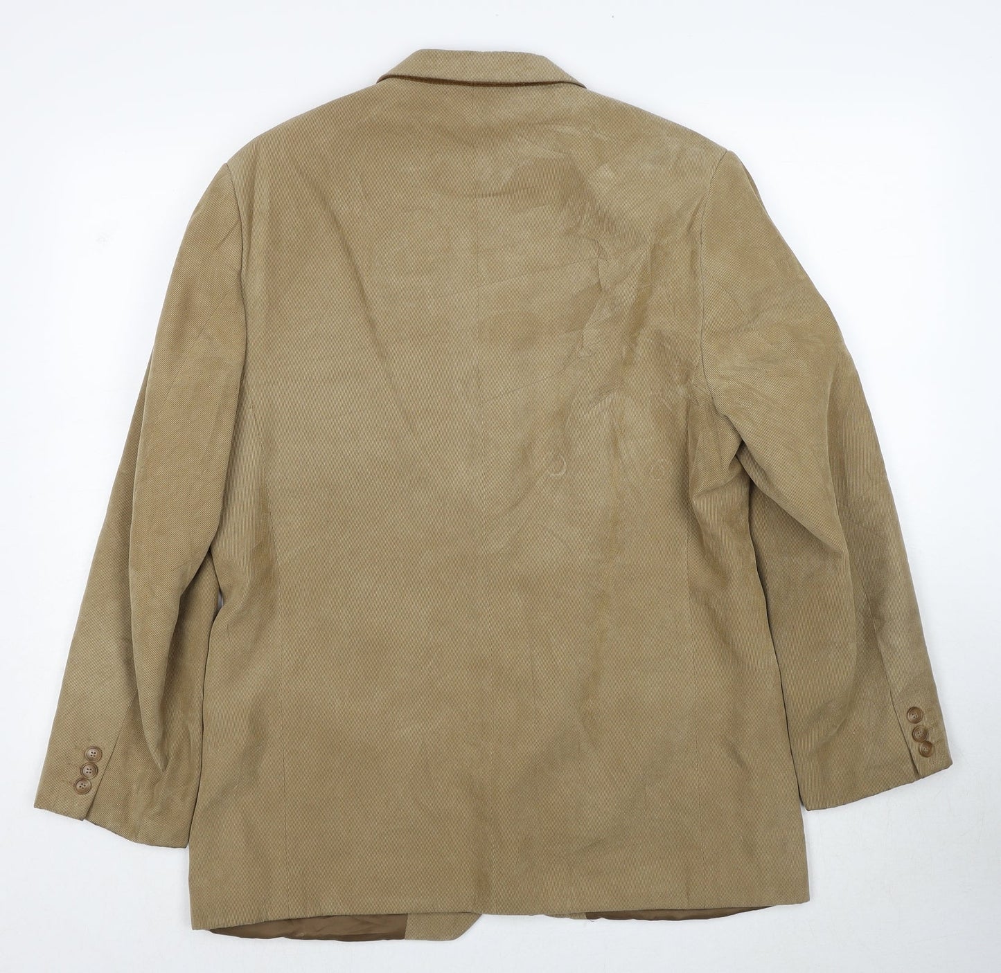 Marks and Spencer Mens Beige Polyester Jacket Blazer Size M Regular