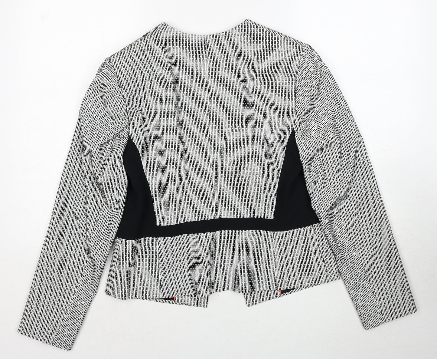 Marks and Spencer Womens Black Geometric Jacket Blazer Size 12