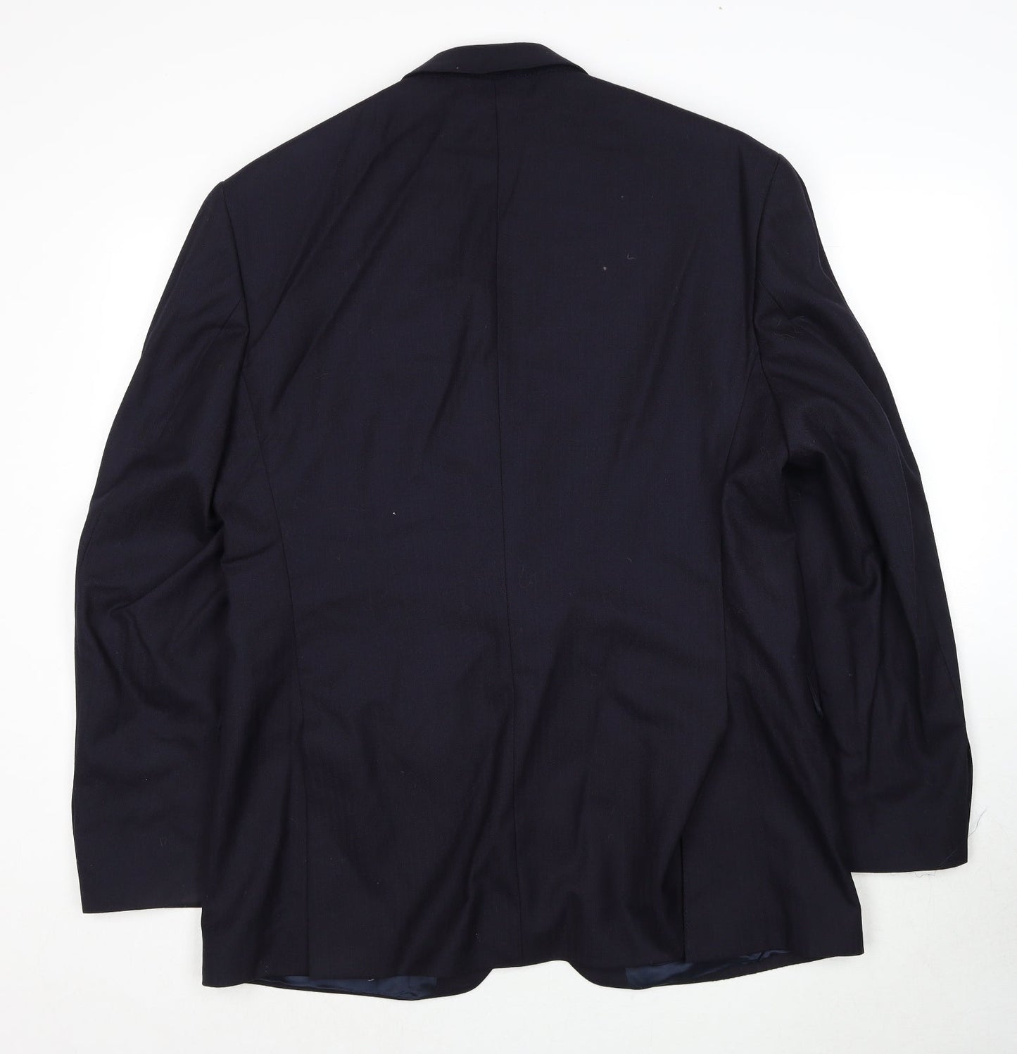 The Label Mens Blue Wool Jacket Suit Jacket Size 44 Regular