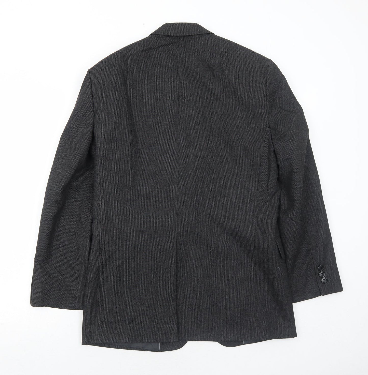 Marks and Spencer Mens Grey Polyester Jacket Suit Jacket Size 36 Regular