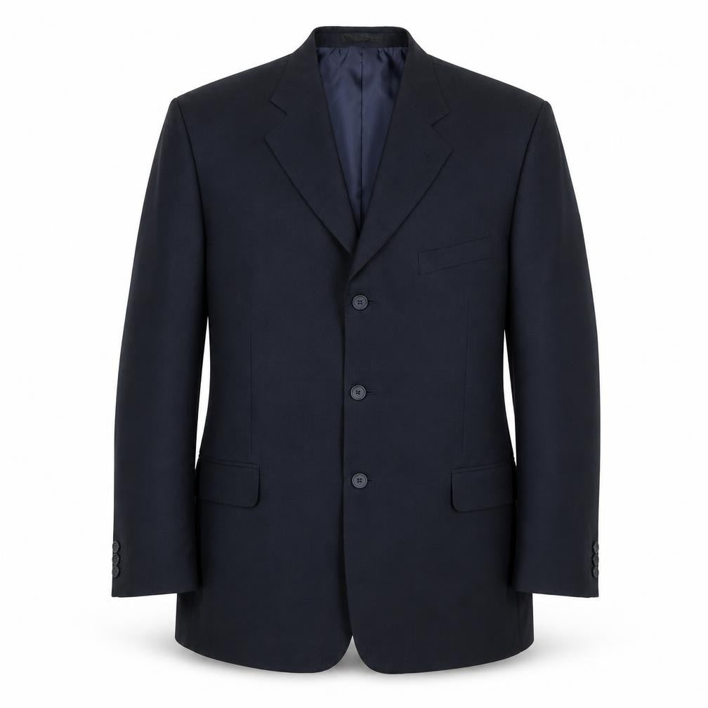 Savatini Mens Blue Polyester Jacket Suit Jacket Size 42 Regular
