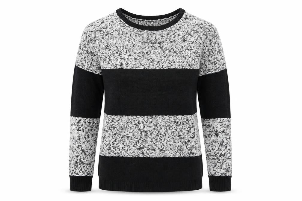 H&M Womens Black Round Neck Acrylic Pullover Jumper Size XS