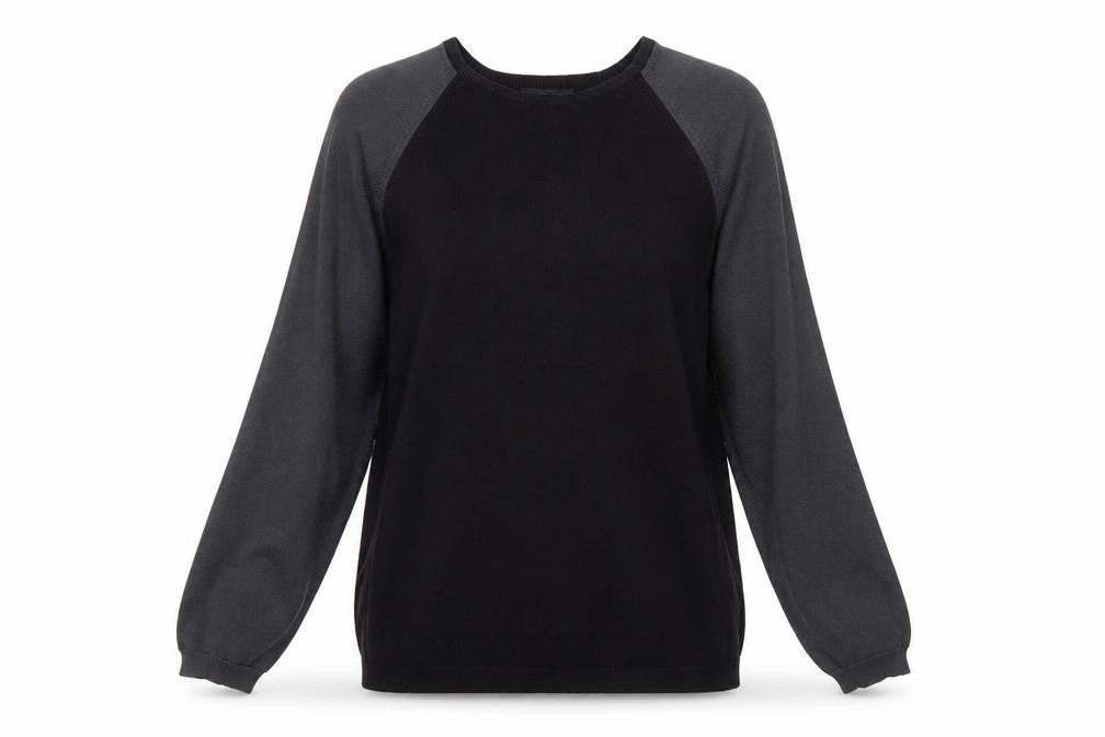 Marks & Spencer Womens Black Round Neck Acrylic Pullover Jumper Size L