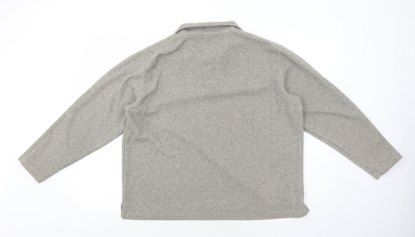 Bonmarché Womens Brown Collared Polyester Pullover Jumper Size L