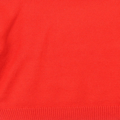H&M Womens Red Round Neck Polyamide Pullover Jumper Size M