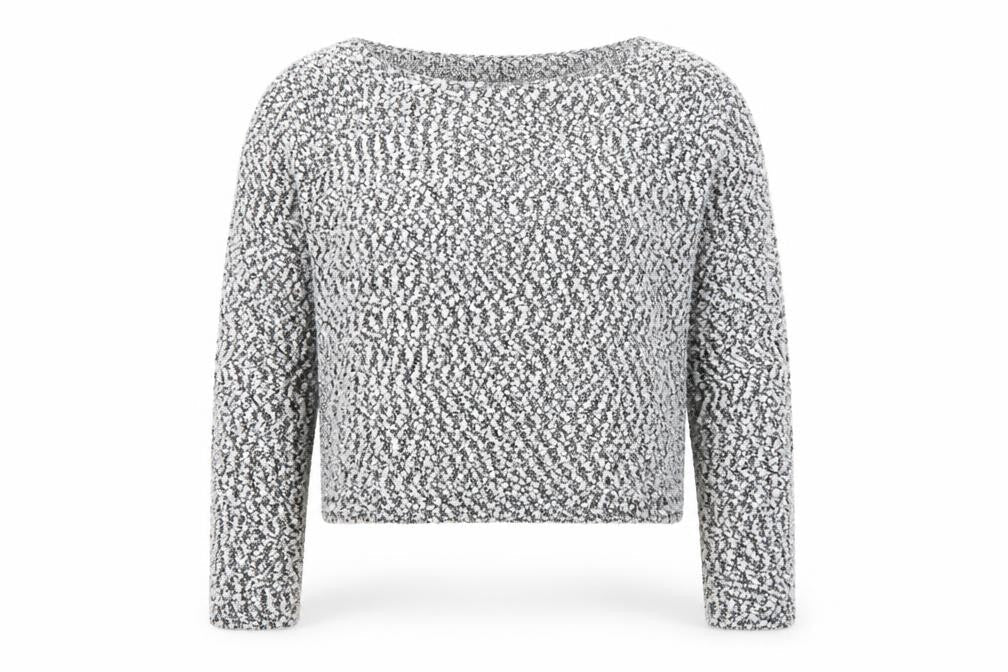 H&M Womens White Round Neck Polyester Pullover Jumper Size L