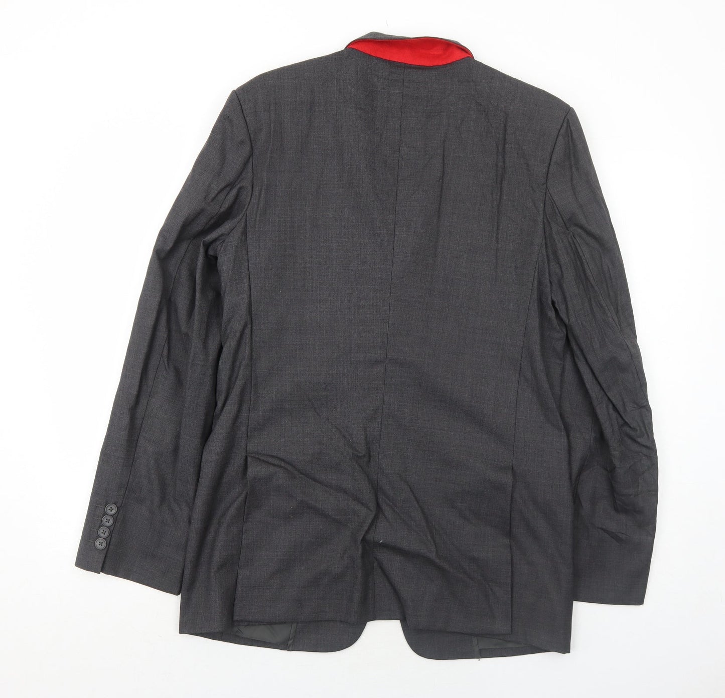 A Suit That Fits Mens Grey Polyester Jacket Suit Jacket Size 38 Regular