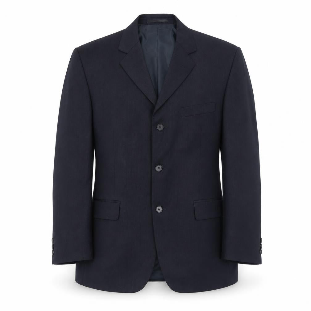 Burton Mens Blue Polyester Jacket Suit Jacket Size 40 Regular