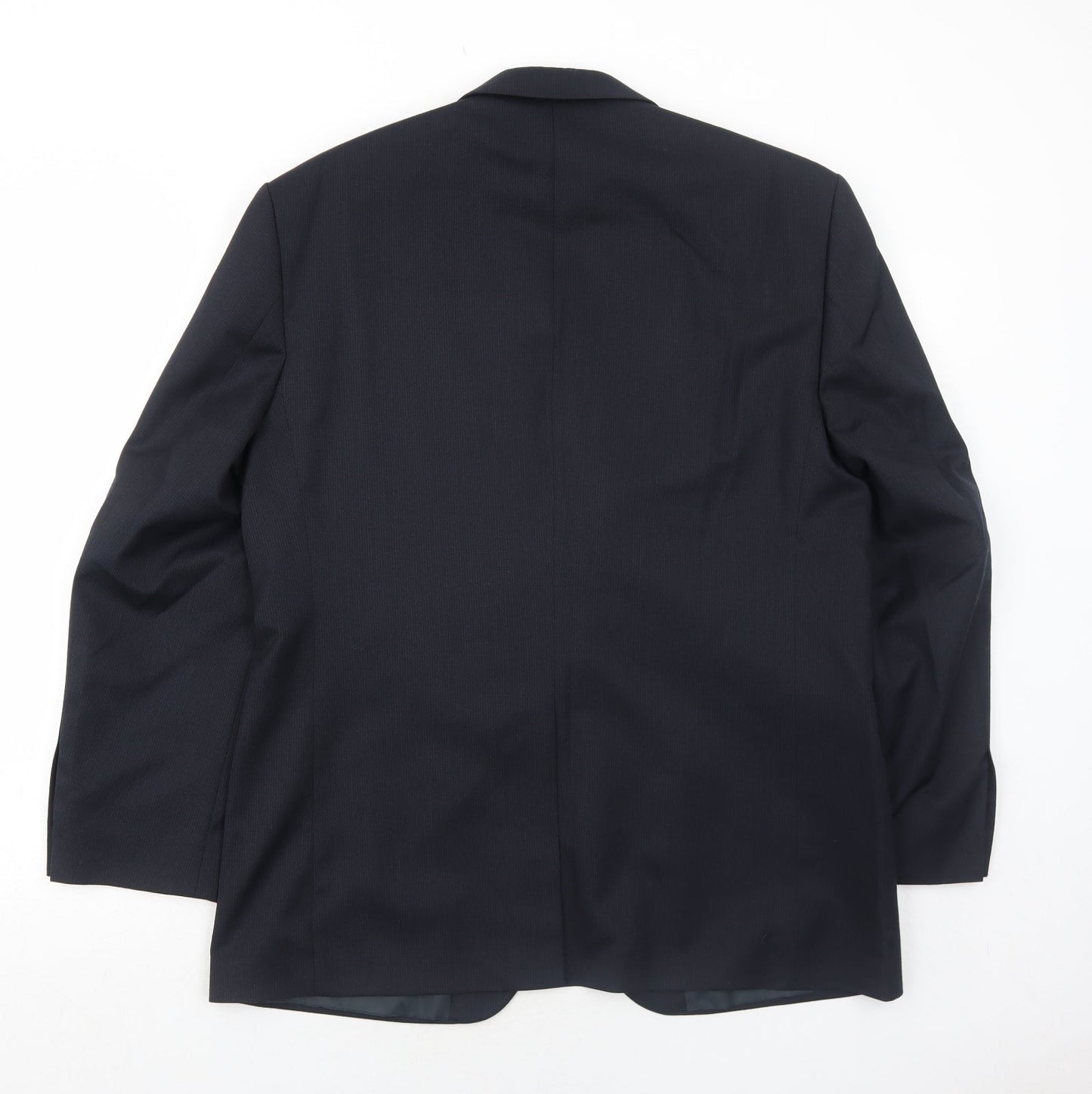 Burton Mens Blue Polyester Jacket Suit Jacket Size 40 Regular