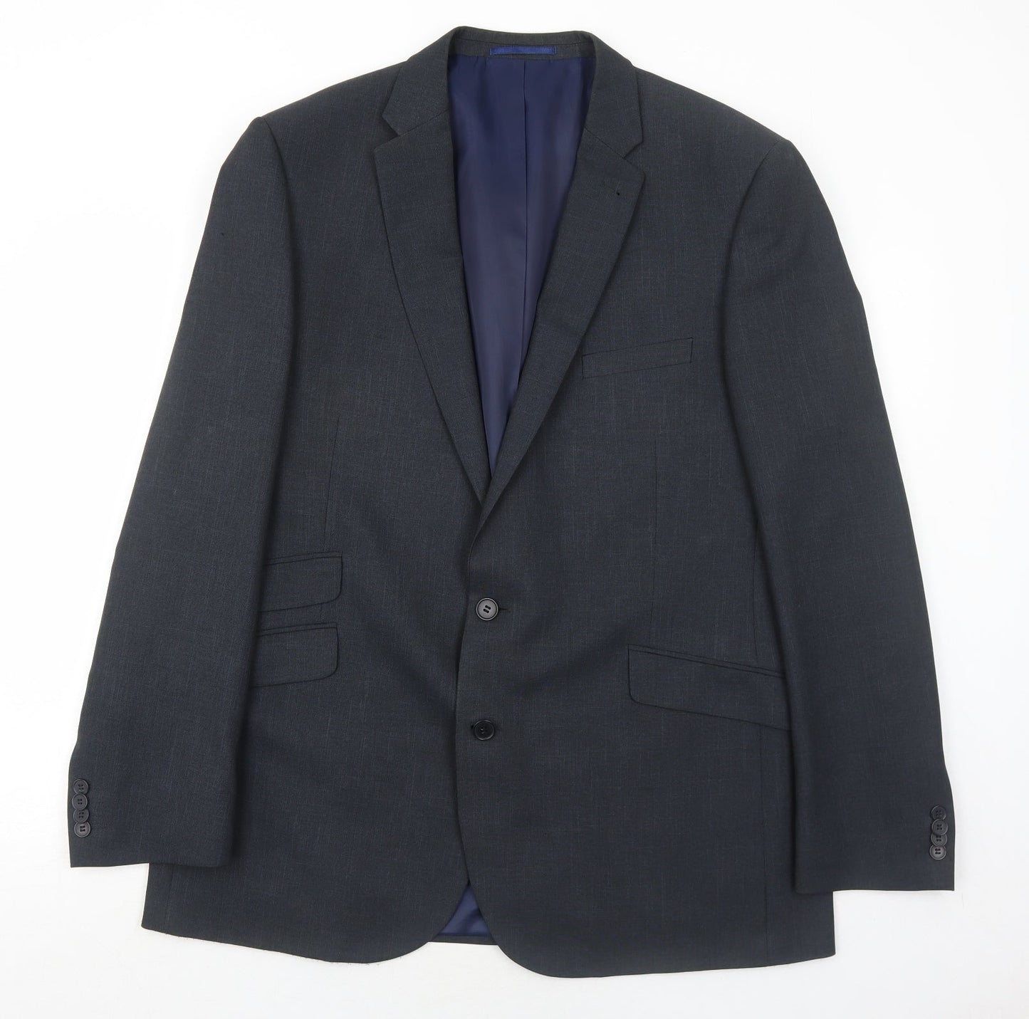 Taylor & Wright Mens Grey Polyester Jacket Suit Jacket Size 44 Regular