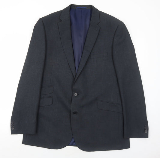 Taylor & Wright Mens Grey Polyester Jacket Suit Jacket Size 44 Regular