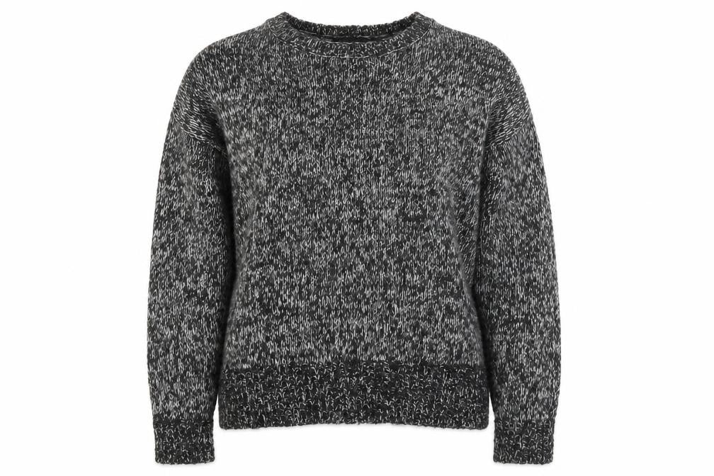 New Look Womens Black Round Neck Acrylic Pullover Jumper Size S
