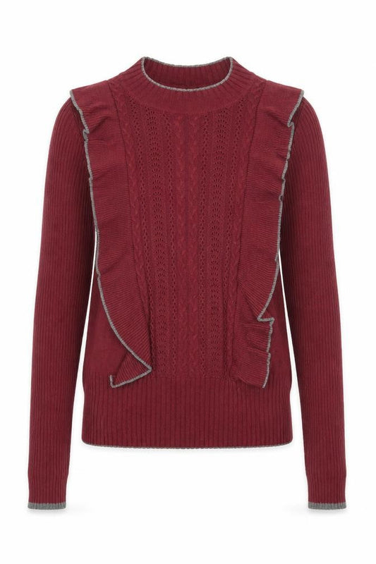 Vero Moda Womens Purple Round Neck Cotton Pullover Jumper Size S