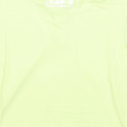 Dunnes Boys Green Cotton Basic Polo Size 7 Years Collared Button