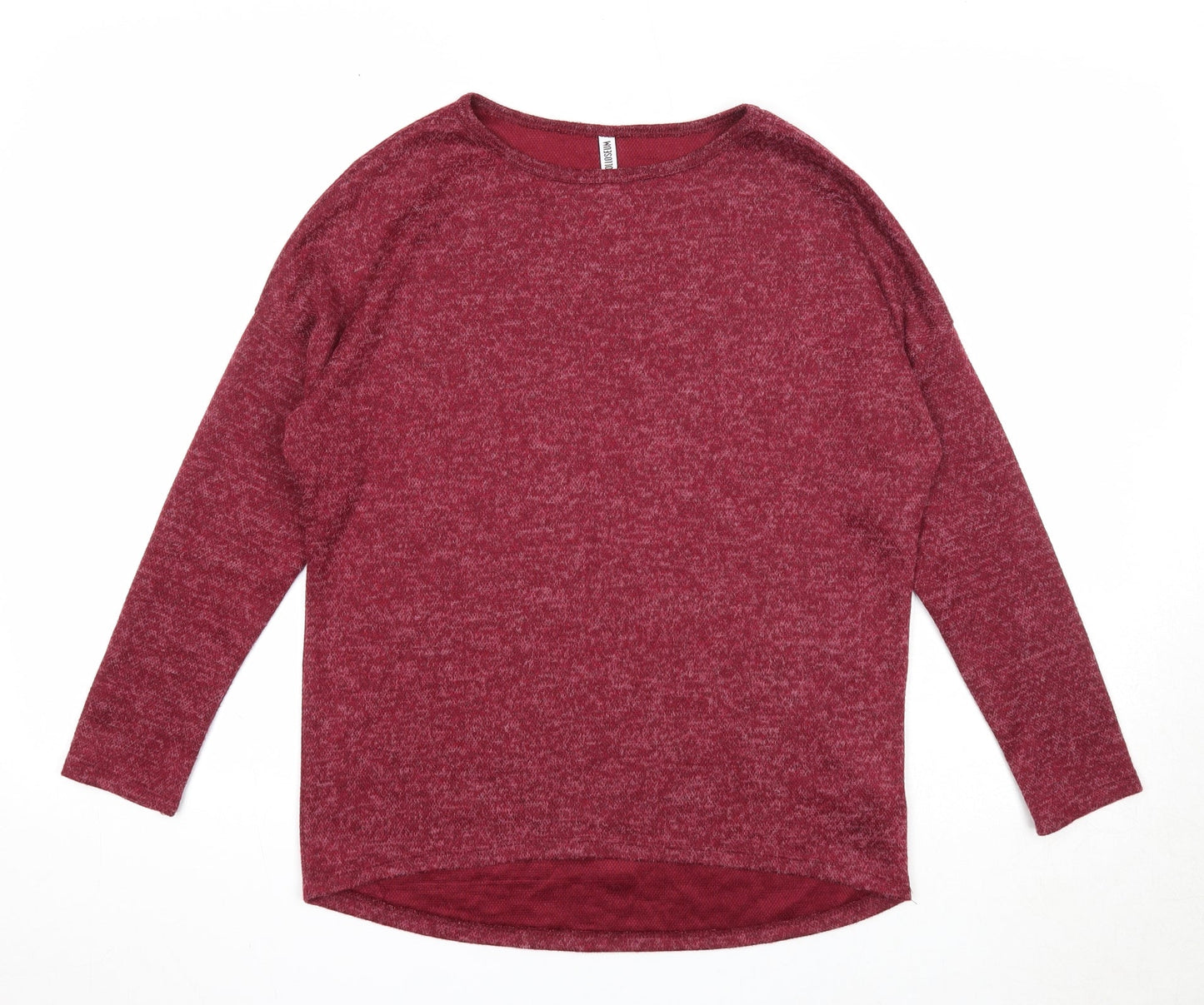 Colloseum Womens Red Round Neck Viscose Pullover Jumper Size XS