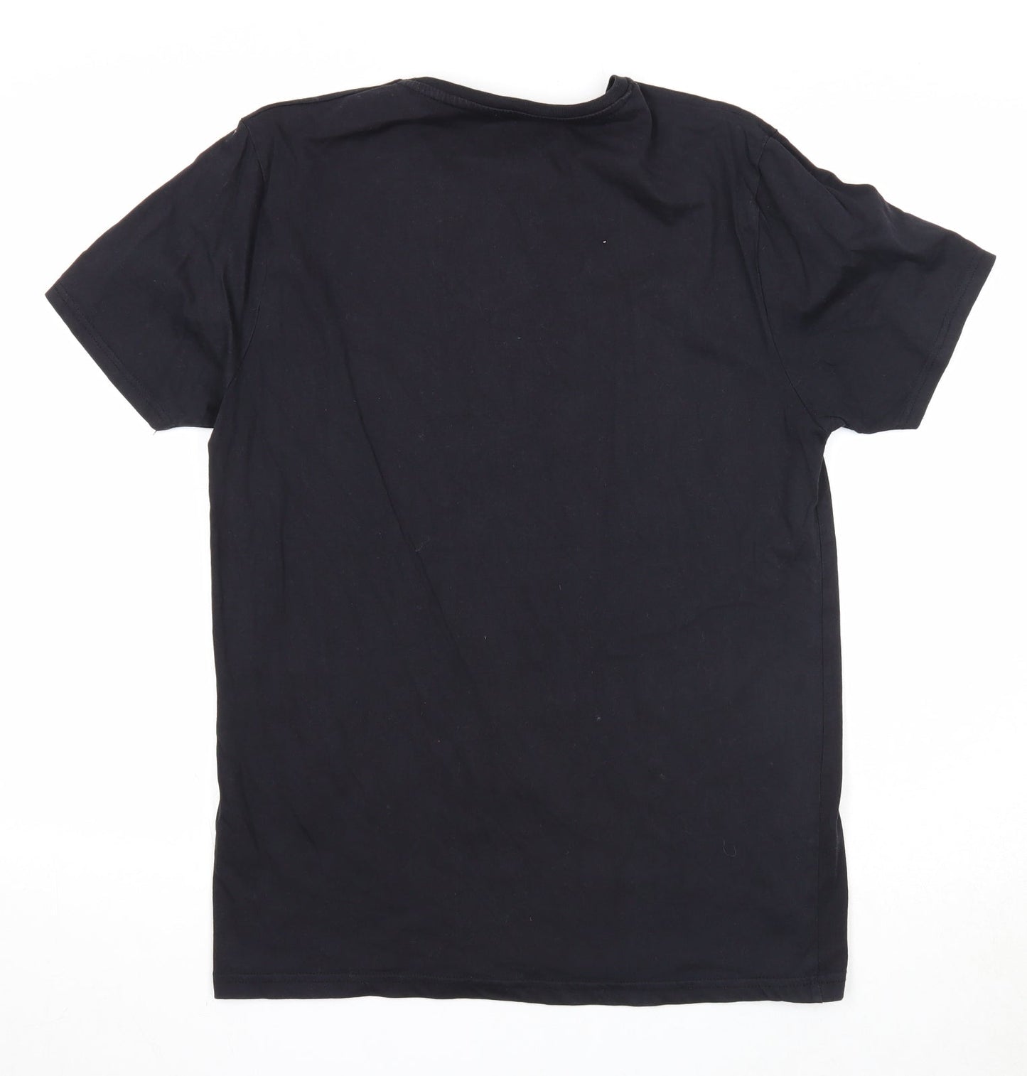 TEX Womens Black Cotton Basic T-Shirt Size L Round Neck - I Stole Her Heart