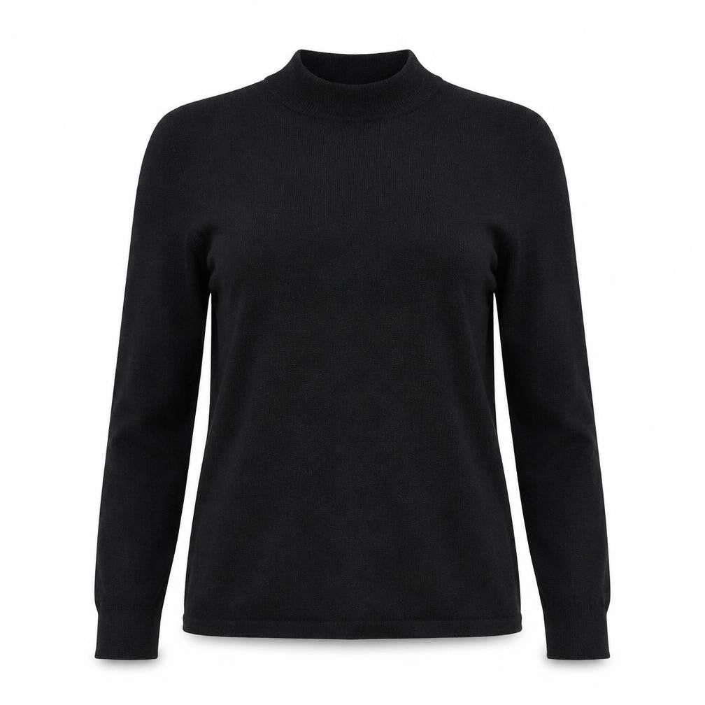 NEXT Womens Black High Neck Viscose Pullover Jumper Size 6 - Open Back