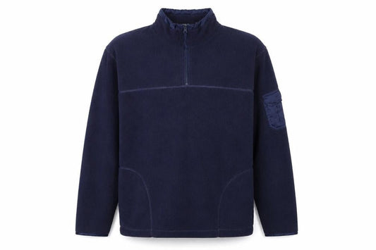 Debbie Morgan Mens Blue Polyester Pullover Sweatshirt Size M