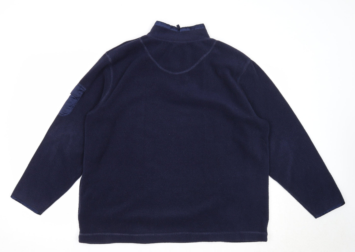 Debbie Morgan Mens Blue Polyester Pullover Sweatshirt Size M