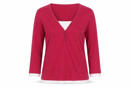Key West Womens Pink V-Neck Polyester Pullover Jumper Size M