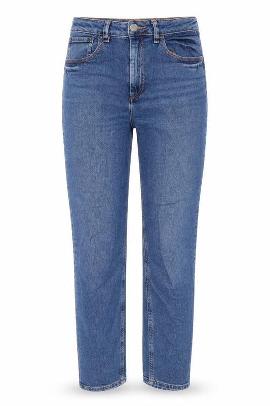 ASOS Womens Blue Cotton Straight Jeans Size 28 in L32 in Regular Zip