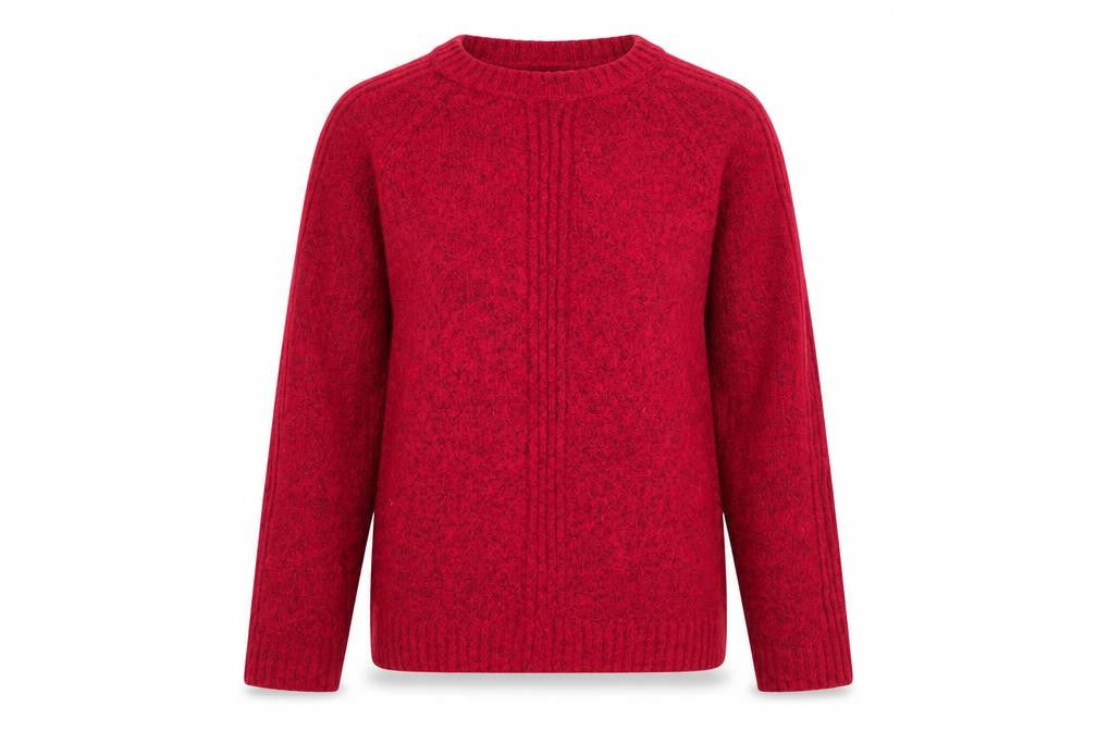 Marks & Spencer Womens Pink Round Neck Acrylic Pullover Jumper Size S
