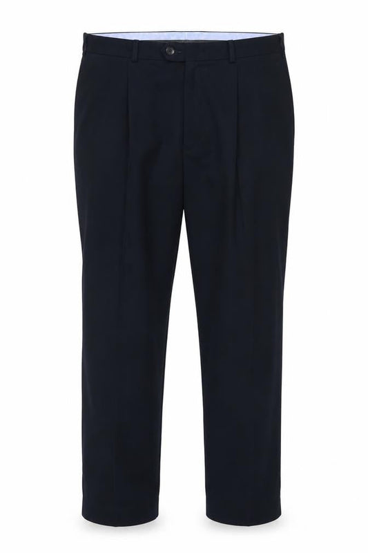 Marks & Spencer Mens Blue Polyester Dress Pants Trousers Size 33 in Regular Zip