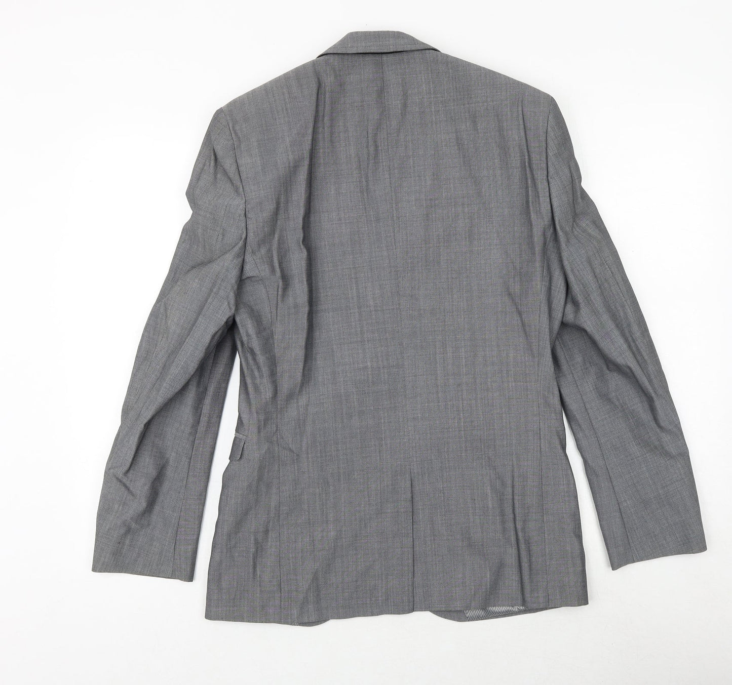 NEXT Mens Grey Wool Jacket Suit Jacket Size 36 Regular