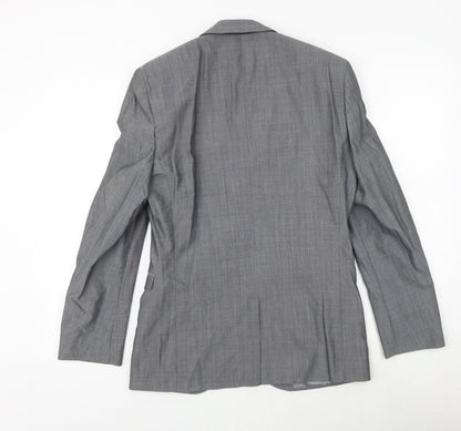Next Mens Grey Wool Jacket Suit Jacket Size 36 Regular