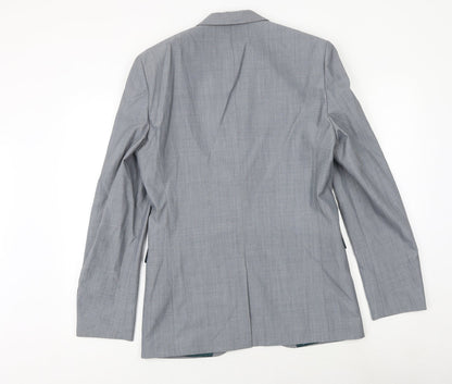 Next Mens Grey Wool Jacket Suit Jacket Size 38 Regular