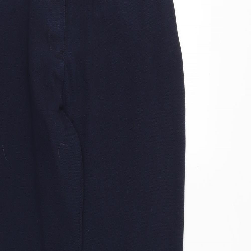 NEXT Womens Blue Polyester Dress Pants Trousers Size 10 Regular Zip