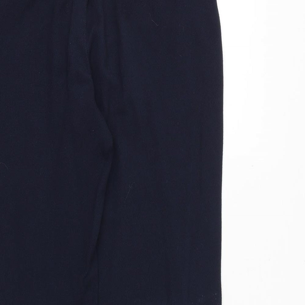 NEXT Womens Blue Polyester Dress Pants Trousers Size 10 Regular Zip