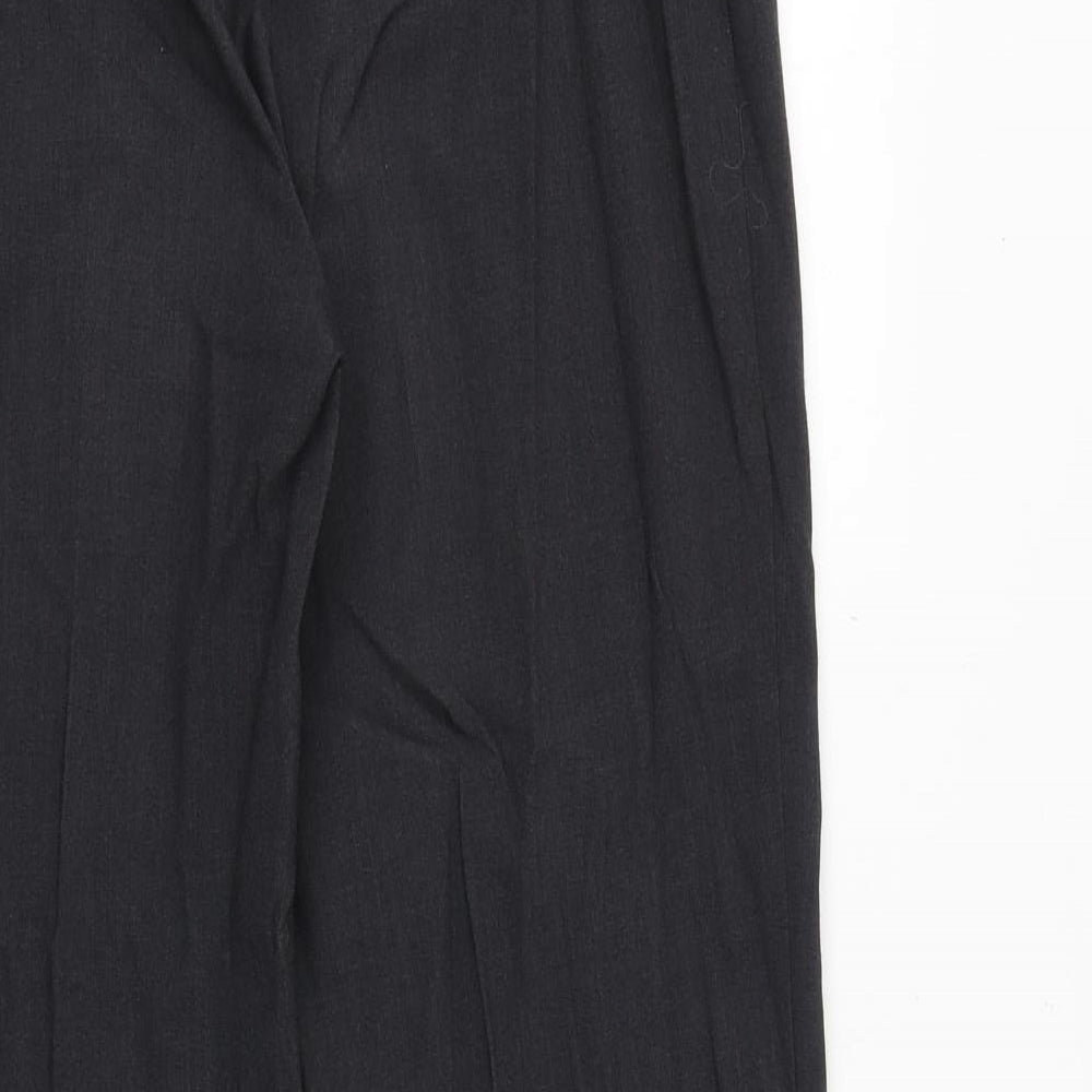 Marks and Spencer Womens Grey Polyester Dress Pants Trousers Size 14 Regular Zip