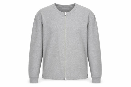 Setton Mens Grey Polyester Full Zip Sweatshirt Size L Zip