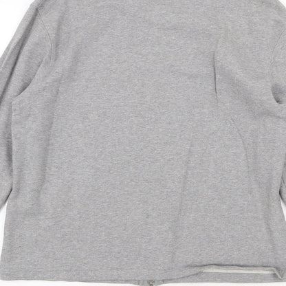 Setton Mens Grey Polyester Full Zip Sweatshirt Size L Zip