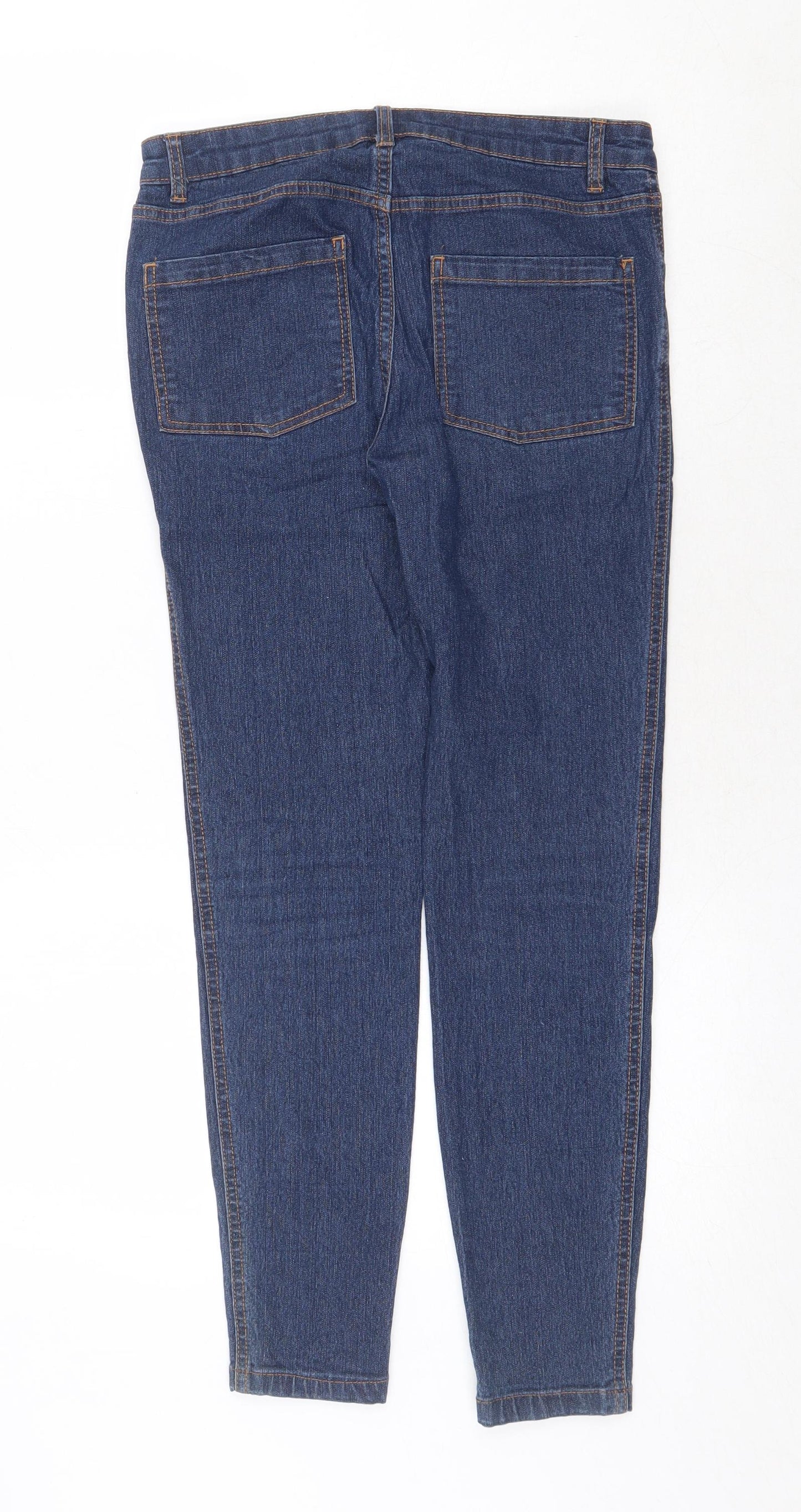 Mohito Womens Blue Cotton Skinny Jeans Size 8 Regular Zip