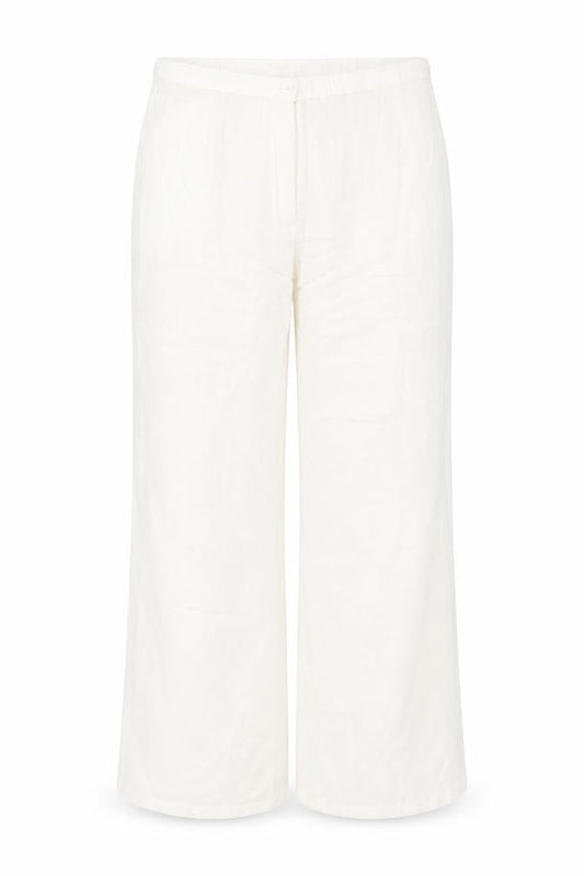 Joanna Hope Womens Ivory Viscose Trousers Size 14 Regular Zip