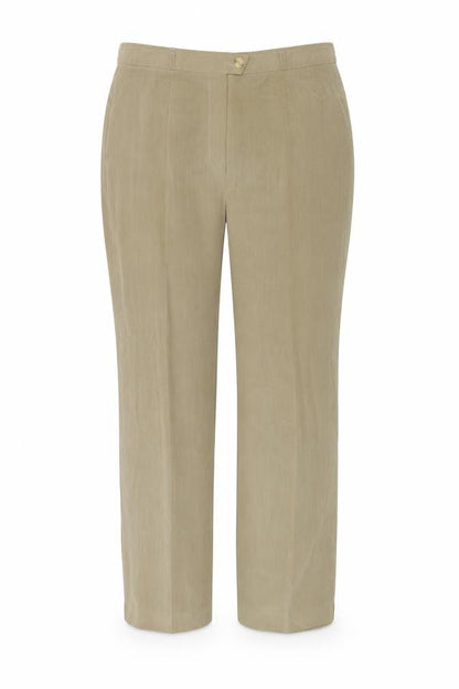 Gerry Weber Womens Brown Polyester Trousers Size 16 Regular Zip