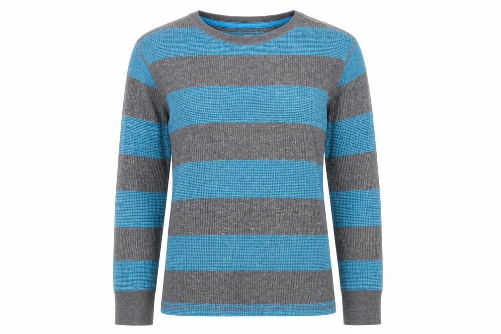 Wonder Nation Womens Multicoloured Round Neck Striped Cotton Pullover Jumper Size 8