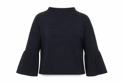 Just Womens Blue High Neck Polyester Pullover Jumper Size S