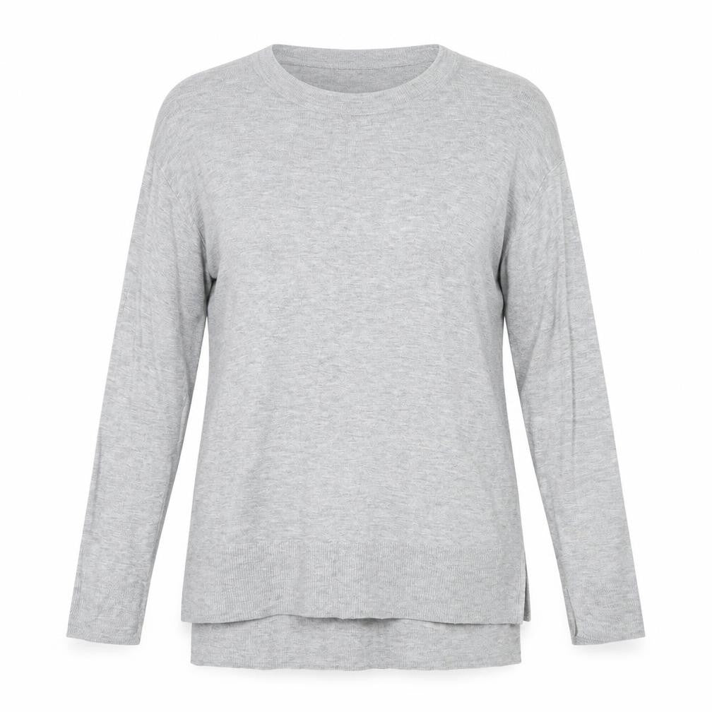 H&M Womens Grey Crew Neck Acrylic Pullover Jumper Size S