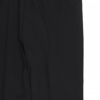 Debenhams Womens Black Polyester Dress Pants Trousers Size 32 Regular Zip