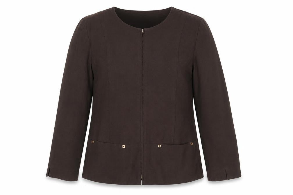 Joella Di Marco Womens Brown Jacket Size M Zip