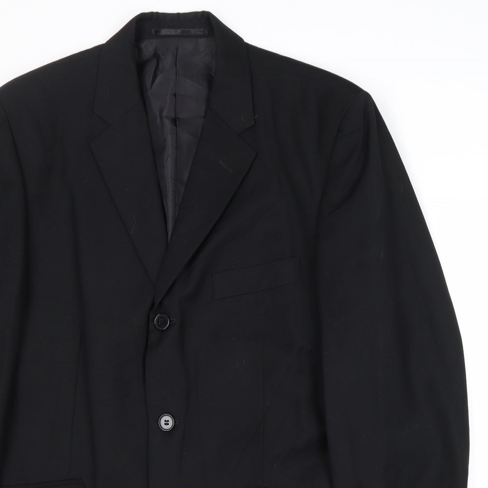 Burton Mens Black Polyester Jacket Suit Jacket Size 40 Regular