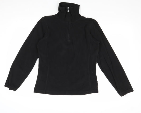 Killtec Womens Black Polyester Pullover Sweatshirt Size 12 Zip