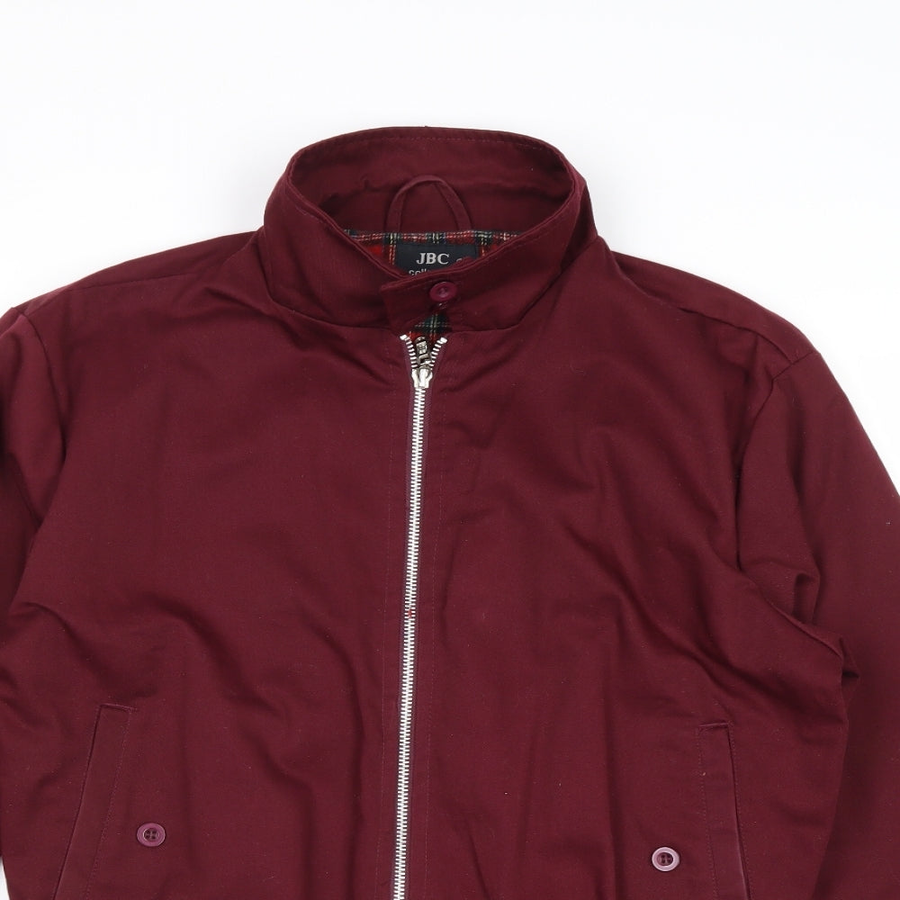 JBC Womens Red Bomber Jacket Jacket Size XS Zip