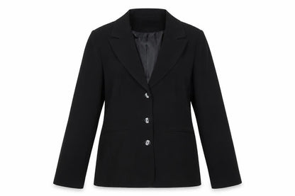 Front view of AMARANTO women’s beige polyester jacket blazer, size UK 12