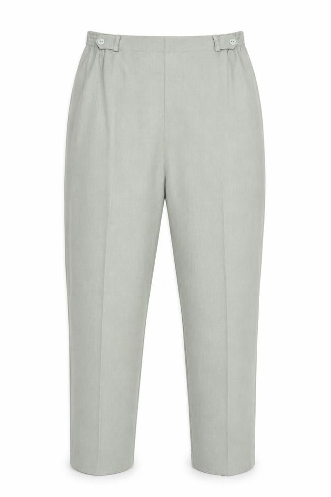 BHS Womens Green Polyester Carrot Trousers Size 14 Regular