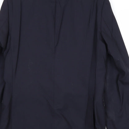 Autograph Mens Blue Wool Jacket Suit Jacket Size 36 Regular