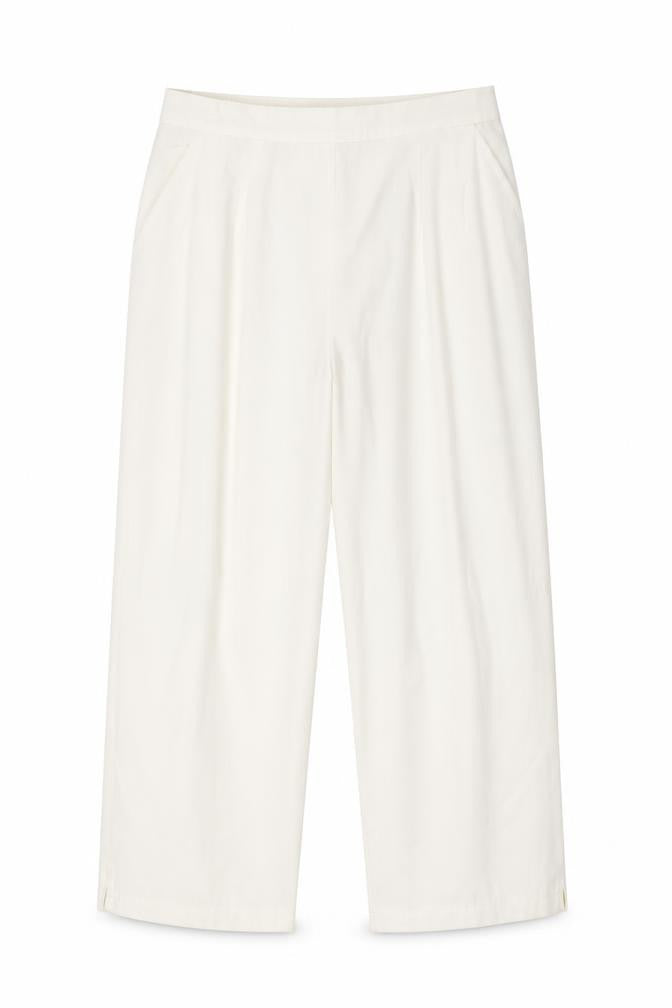 Agenda Womens White Polyester Trousers Size 14 Regular